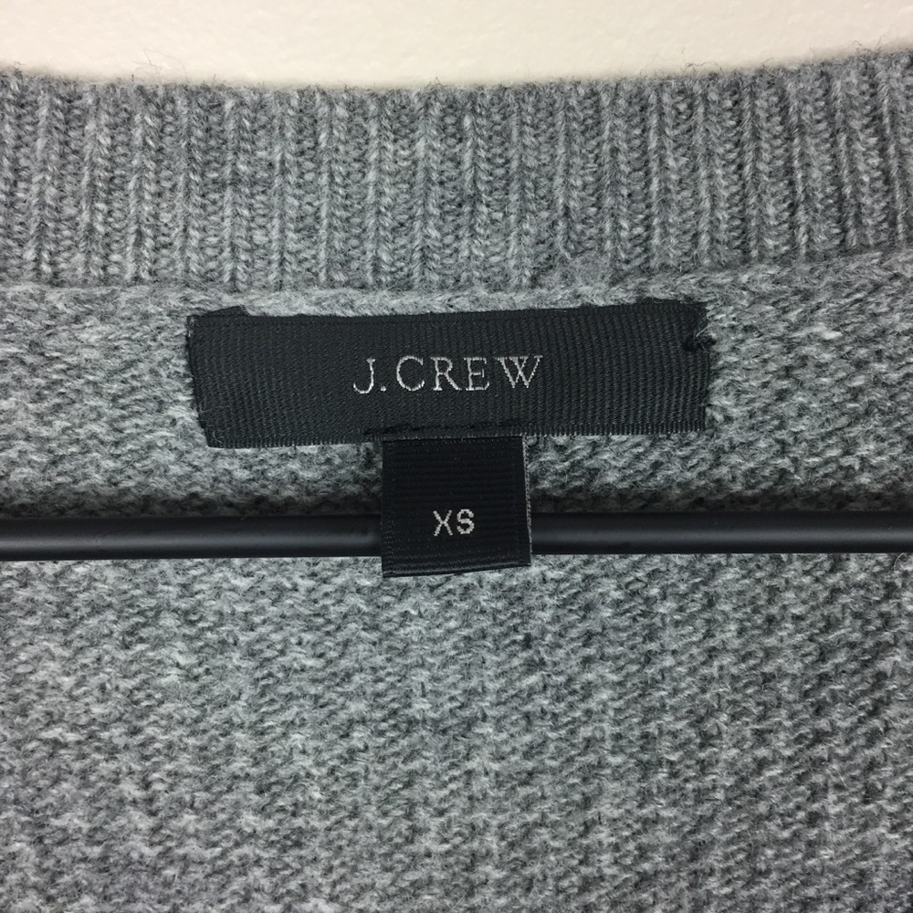 J. Crew Oversized V Neck Tunic Wool Sweater XS - Picture 3 of 6